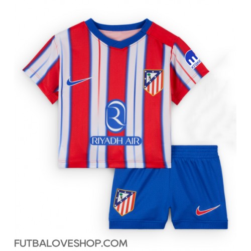 Dres Atletico Madrid Domáci pre deti 2024-25 Krátky Rukáv (+ trenírky)